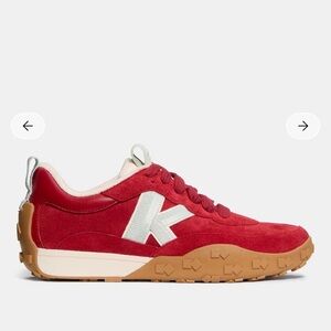 KATE SPADE K AS IN KATE RUNNER SIZE 7.5 DARK SCARLET